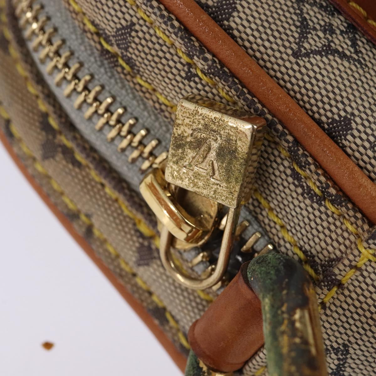 LOUIS VUITTON Monogram Mini Juliet PM Shoulder Bag Blue M92005 LV Auth 145465