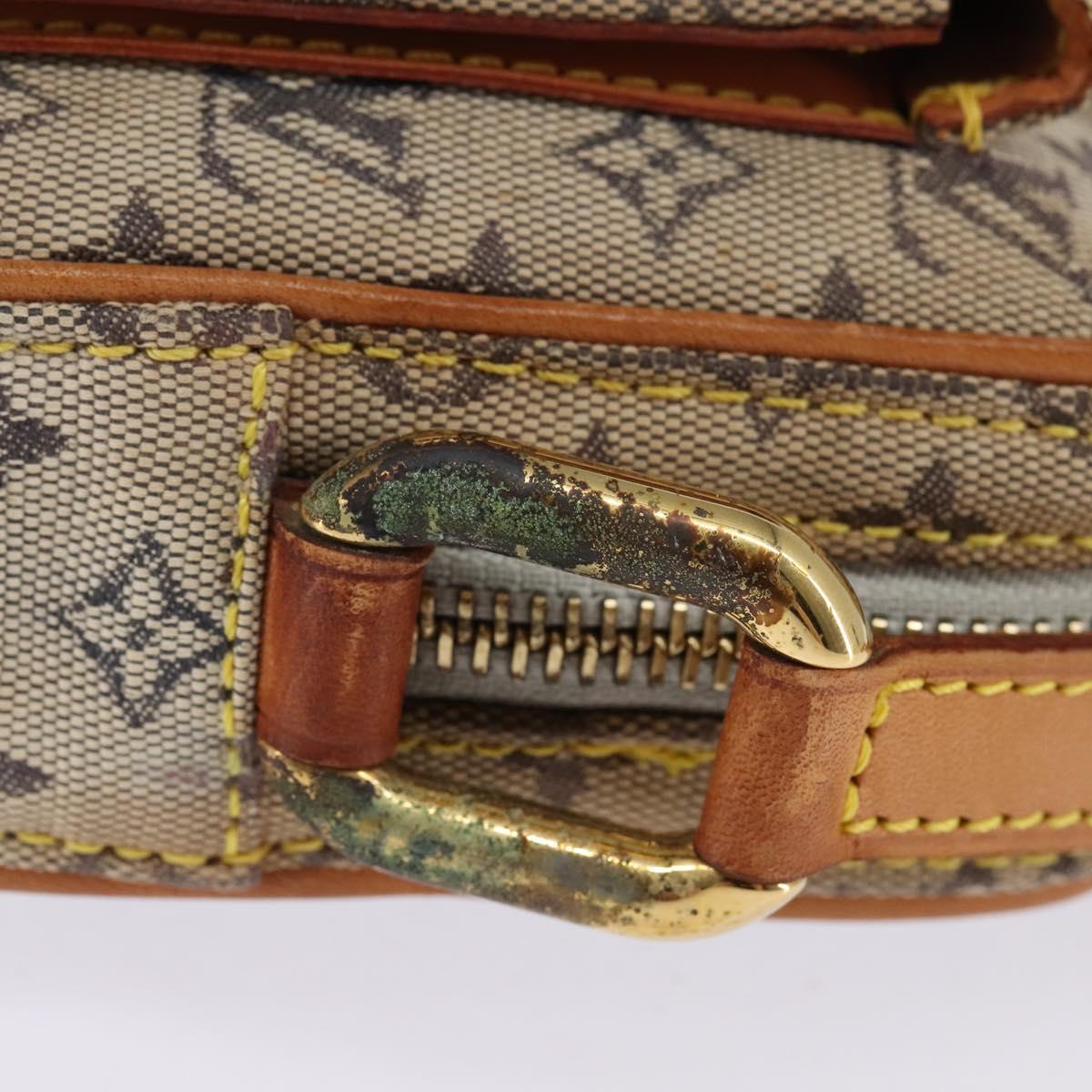 LOUIS VUITTON Monogram Mini Juliet PM Shoulder Bag Blue M92005 LV Auth 145465