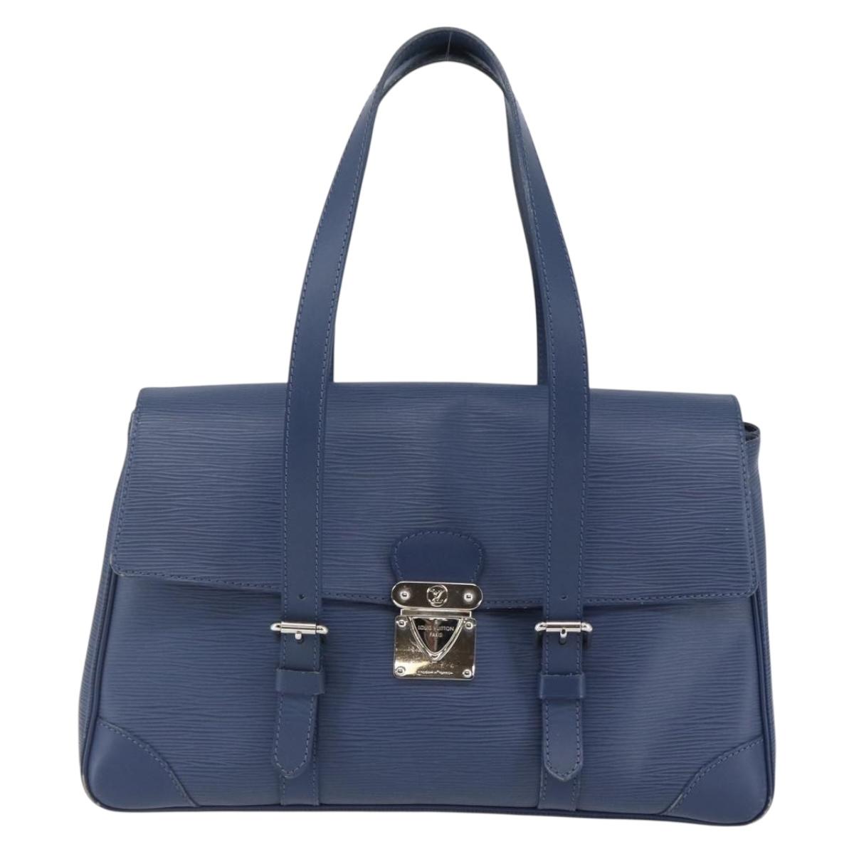 LOUIS VUITTON Epi Segur MM Hand Bag Myrtille M5886G LV Auth 145467