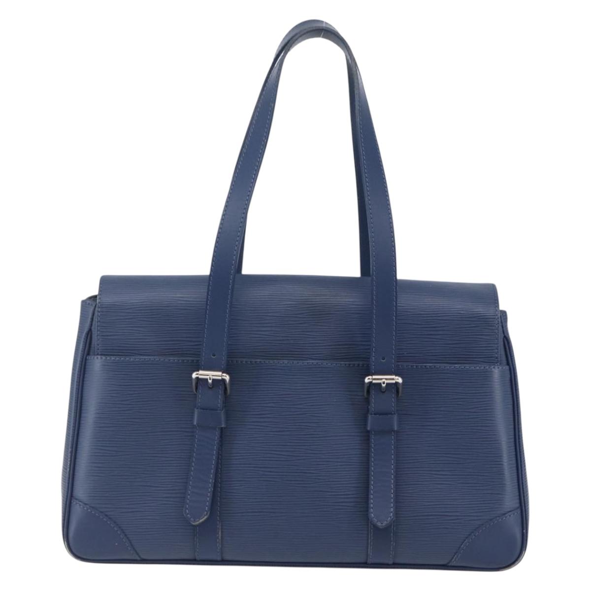 LOUIS VUITTON Epi Segur MM Hand Bag Myrtille M5886G LV Auth 145467