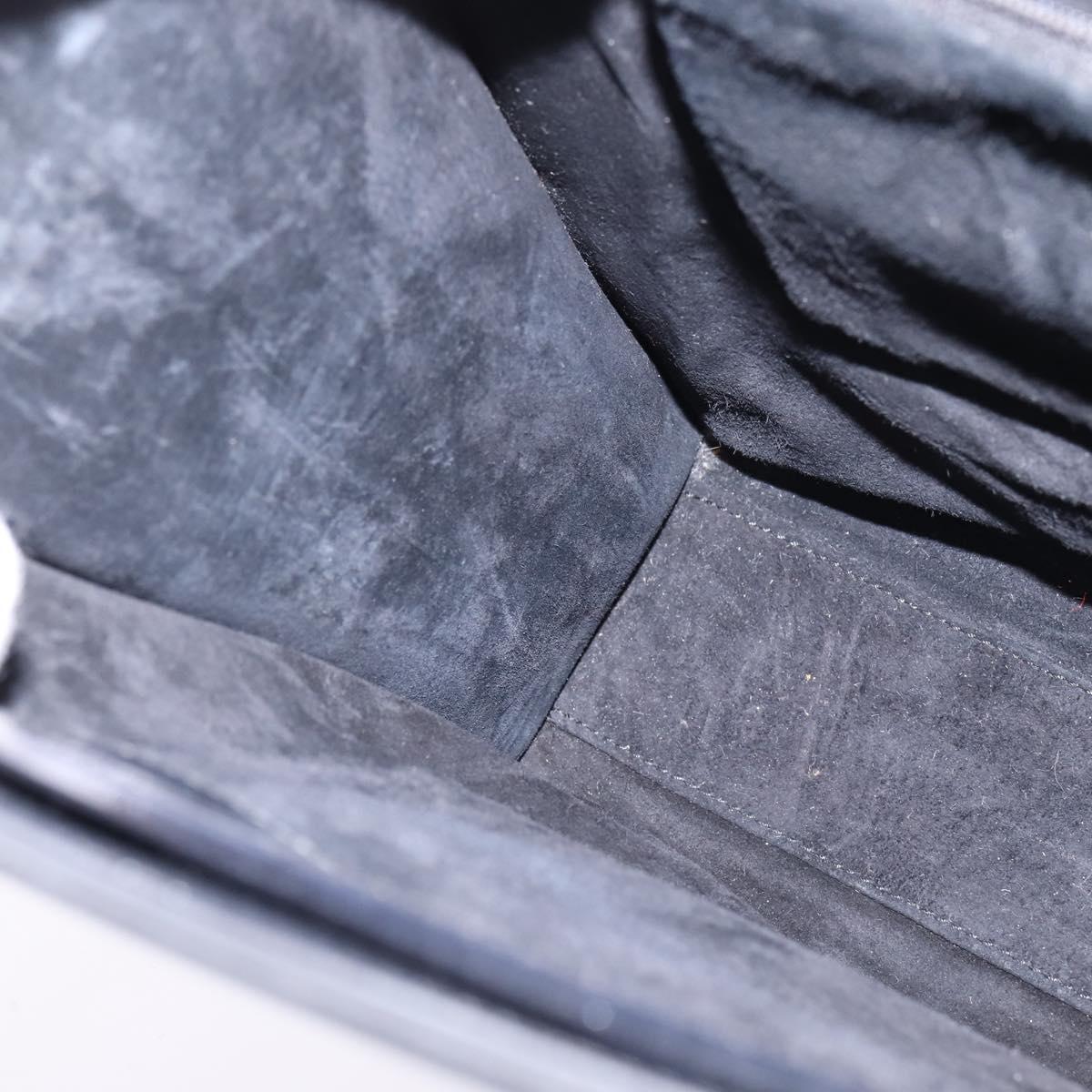 GUCCI Hand Bag Leather 2way Black 001 2058 1853 6 Auth 145484