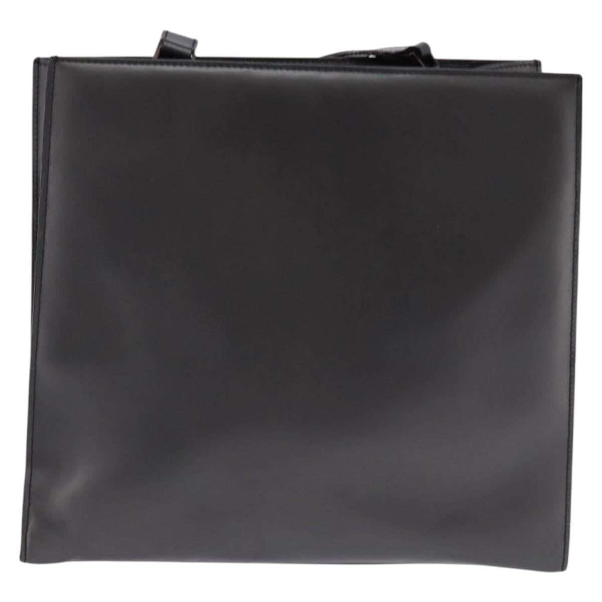 GUCCI Hand Bag Leather 2way Black 001 2058 1853 6 Auth 145484