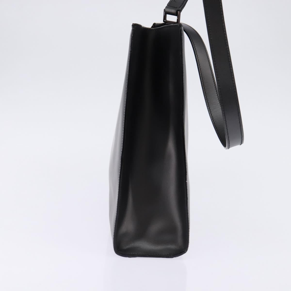 GUCCI Hand Bag Leather 2way Black 001 2058 1853 6 Auth 145484