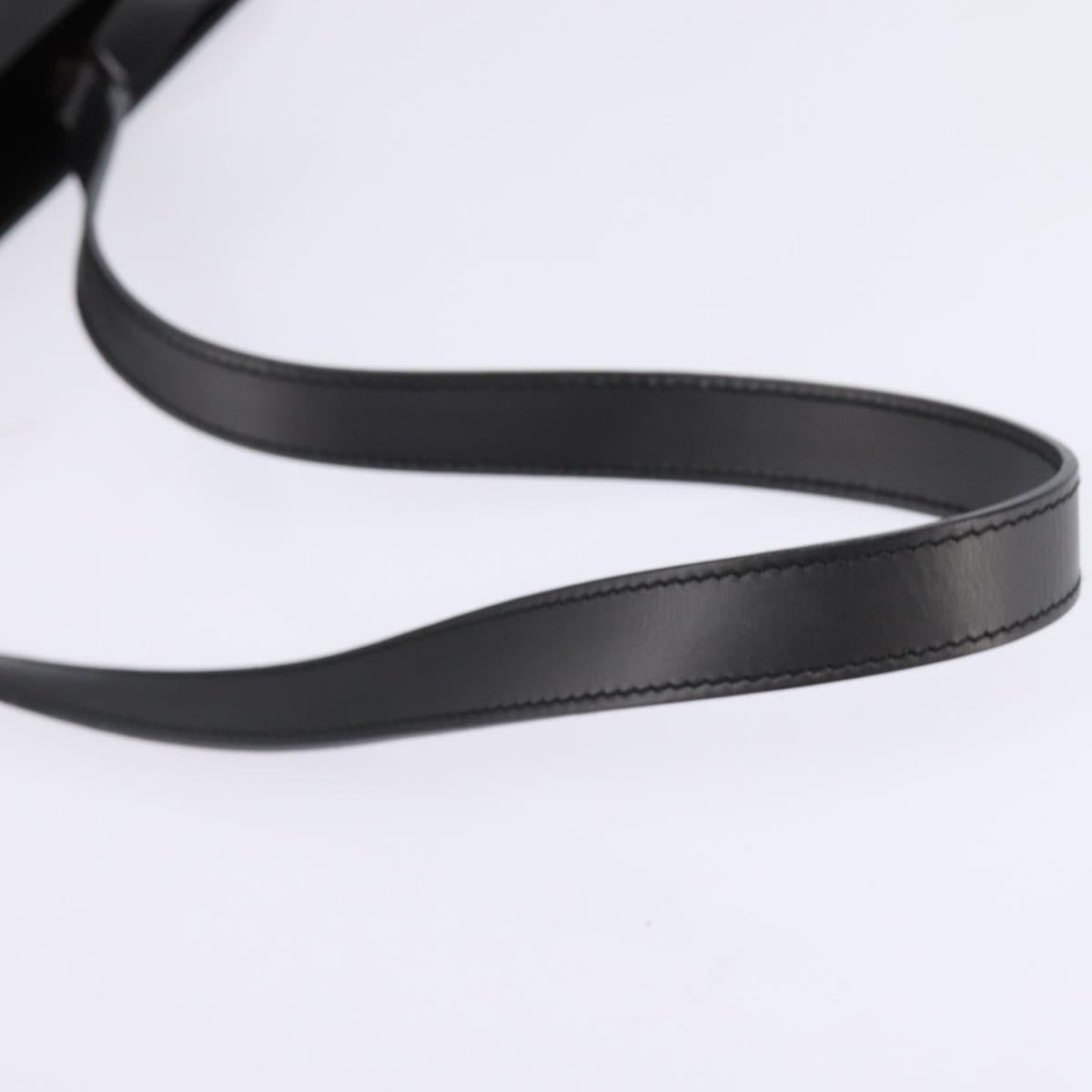 GUCCI Hand Bag Leather 2way Black 001 2058 1853 6 Auth 145484