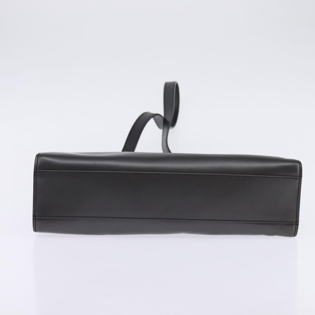 GUCCI Hand Bag Leather 2way Black 001 2058 1853 6 Auth 145484