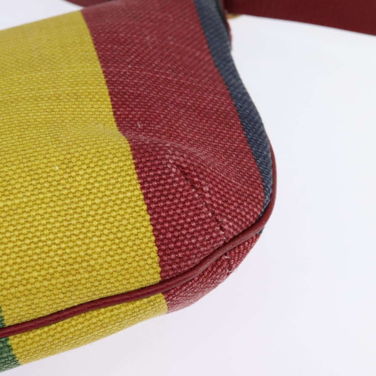 GUCCI Shoulder Bag Canvas Red Gold yellow 626422 Auth 145487