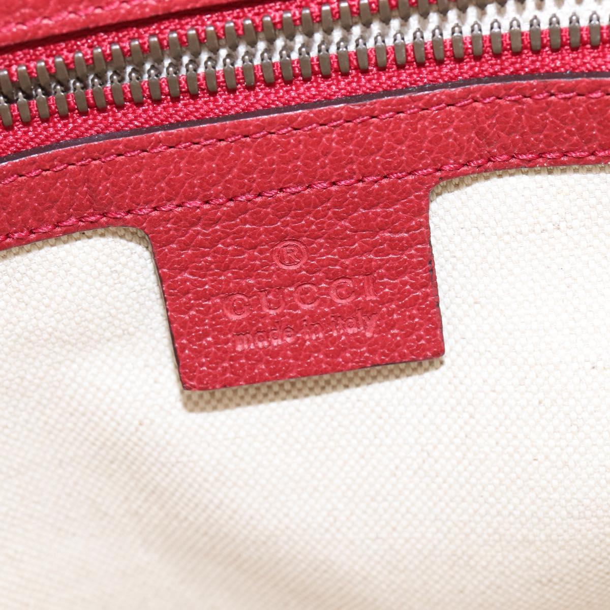 GUCCI Shoulder Bag Canvas Red Gold yellow 626422 Auth 145487