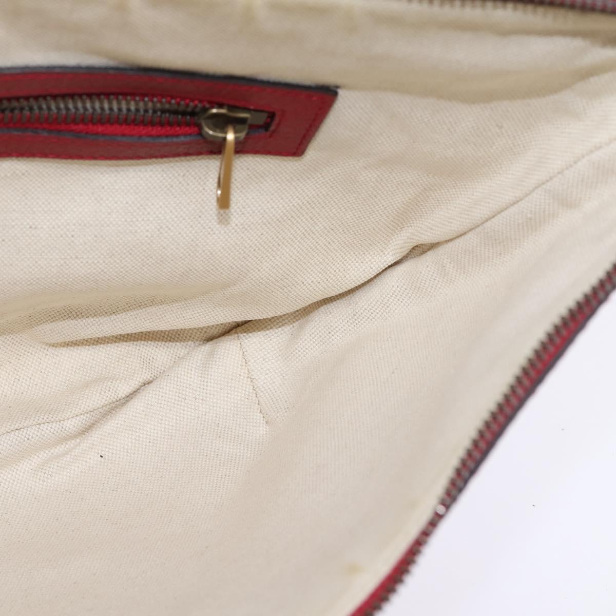 GUCCI Shoulder Bag Canvas Red Gold yellow 626422 Auth 145487
