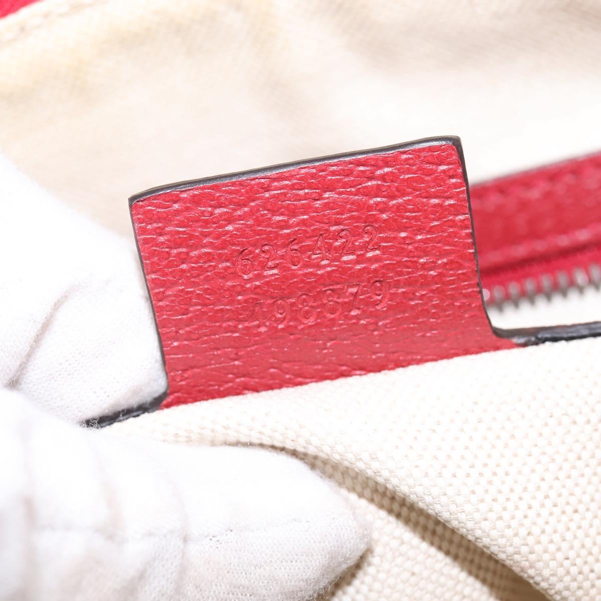 GUCCI Shoulder Bag Canvas Red Gold yellow 626422 Auth 145487