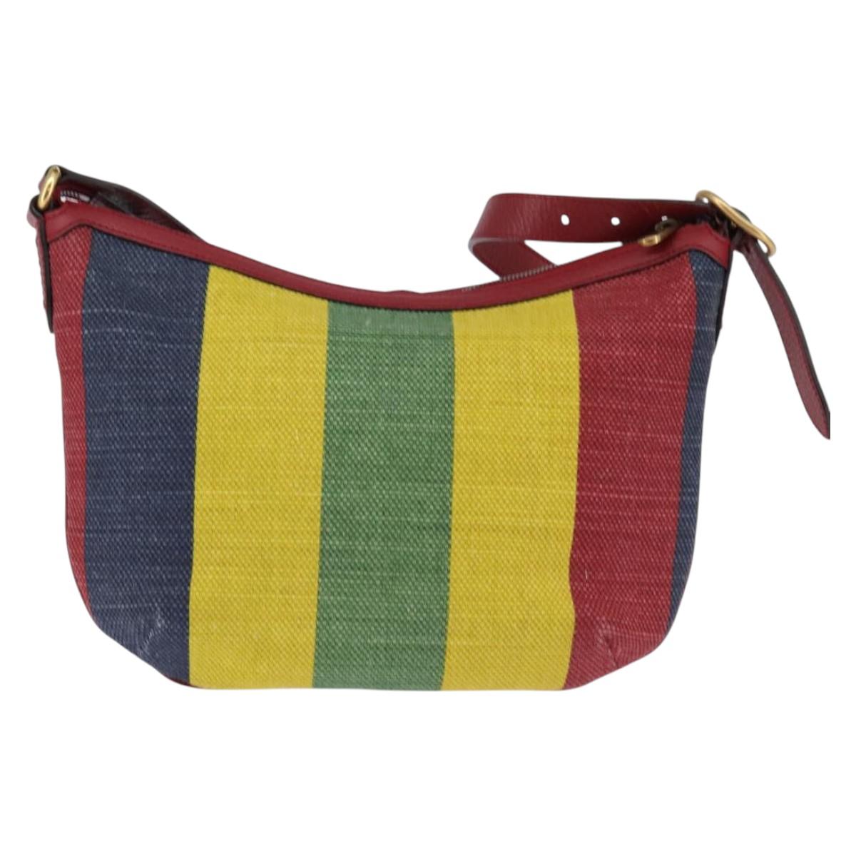 GUCCI Shoulder Bag Canvas Red Gold yellow 626422 Auth 145487