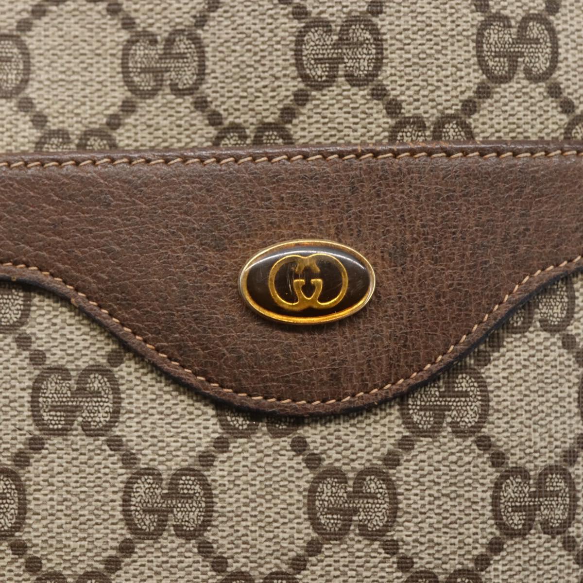GUCCI GG Supreme Web Sherry Line Tote Bag PVC Beige Red 39 02 003 Auth 145488