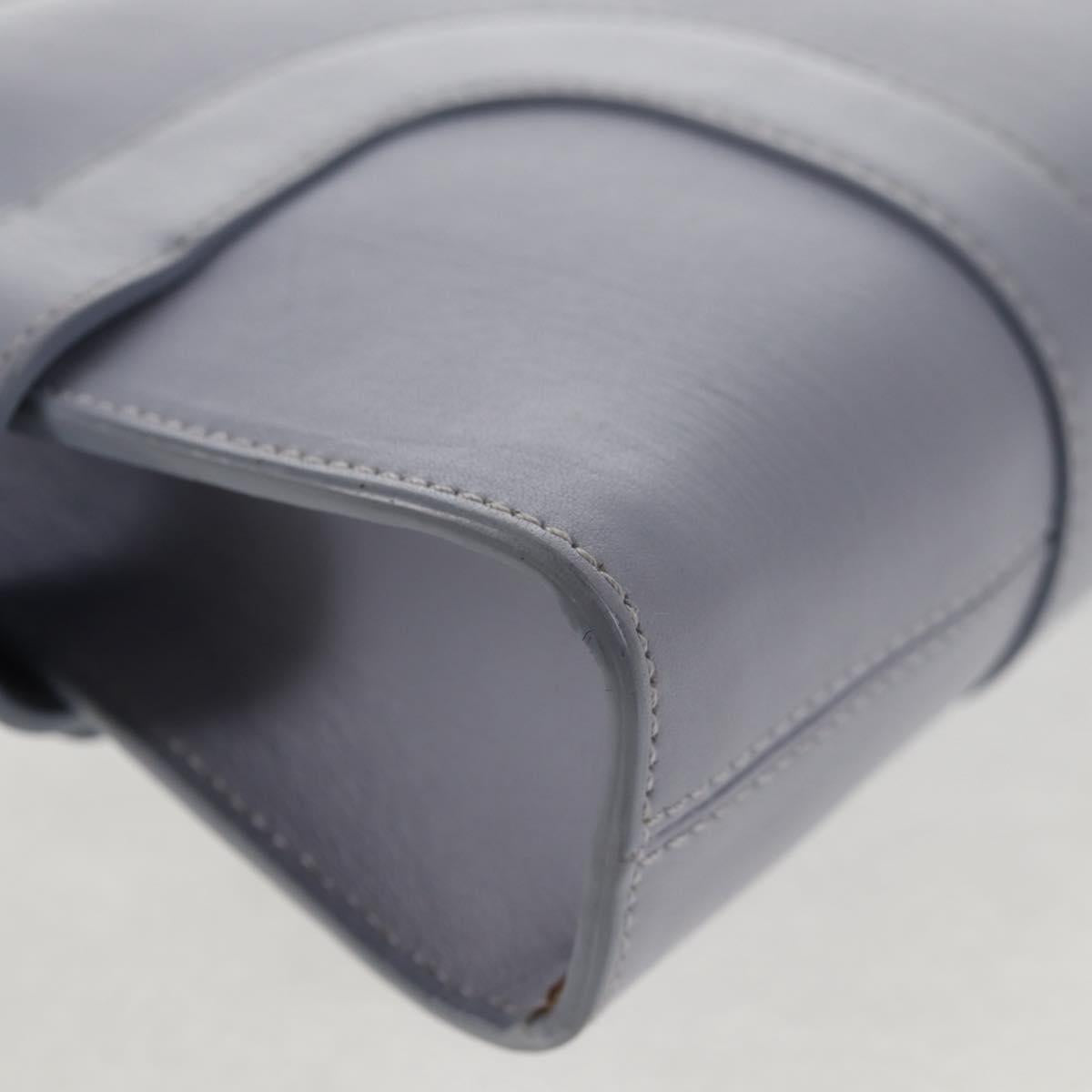 Salvatore Ferragamo Gancini Shoulder Bag Leather Purple Gold Auth 145499V