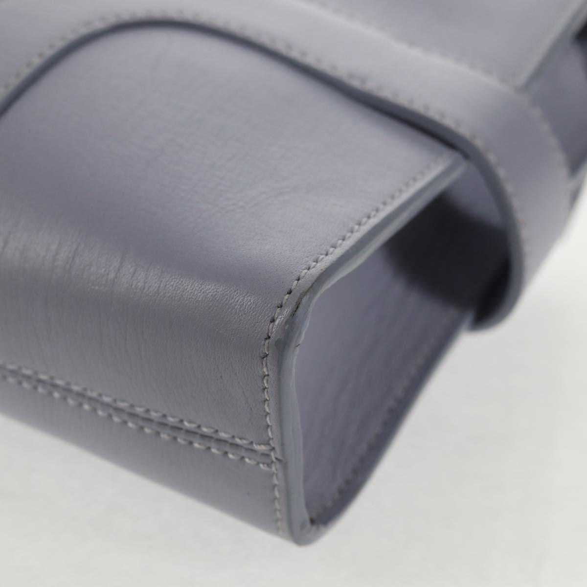 Salvatore Ferragamo Gancini Shoulder Bag Leather Purple Gold Auth 145499V