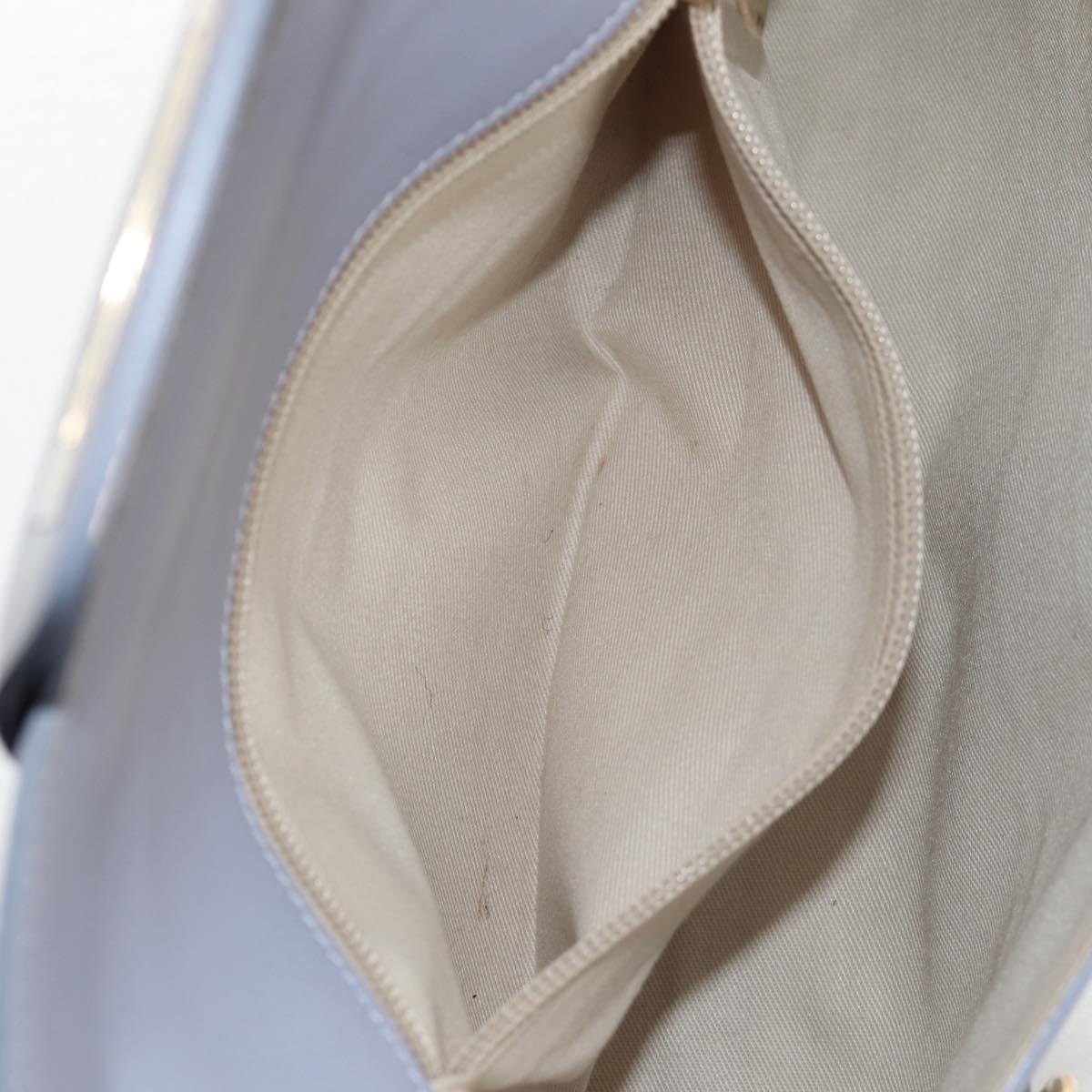 Salvatore Ferragamo Gancini Shoulder Bag Leather Purple Gold Auth 145499V