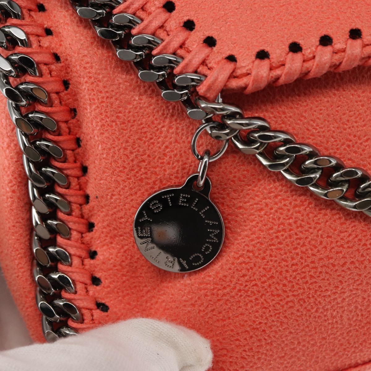 Stella MacCartney Falabella Chain Shoulder Bag Suede Orange 364519 Auth 145510