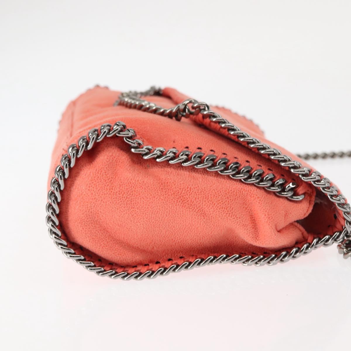 Stella MacCartney Falabella Chain Shoulder Bag Suede Orange 364519 Auth 145510