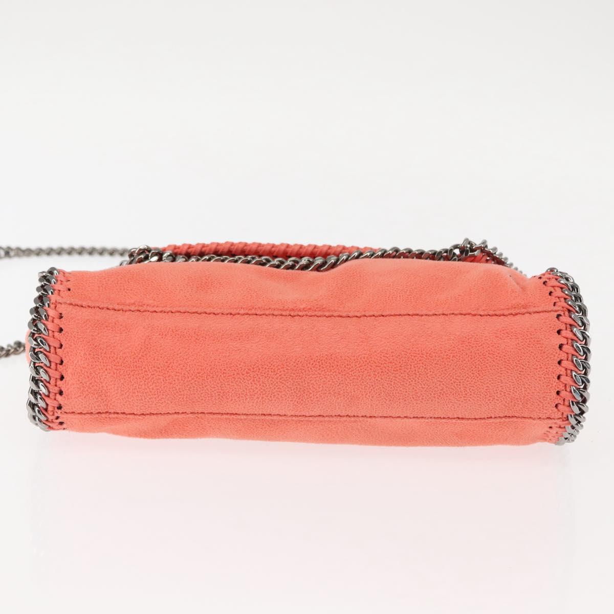 Stella MacCartney Falabella Chain Shoulder Bag Suede Orange 364519 Auth 145510