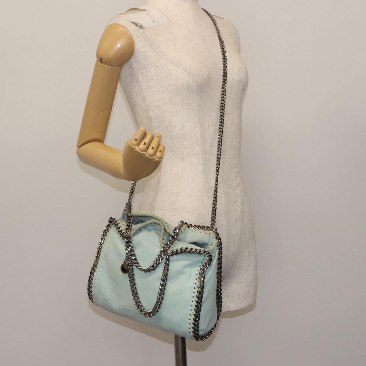 Stella MacCartney Falabella Chain Shoulder Bag Suede Pink 371223 Auth 145511