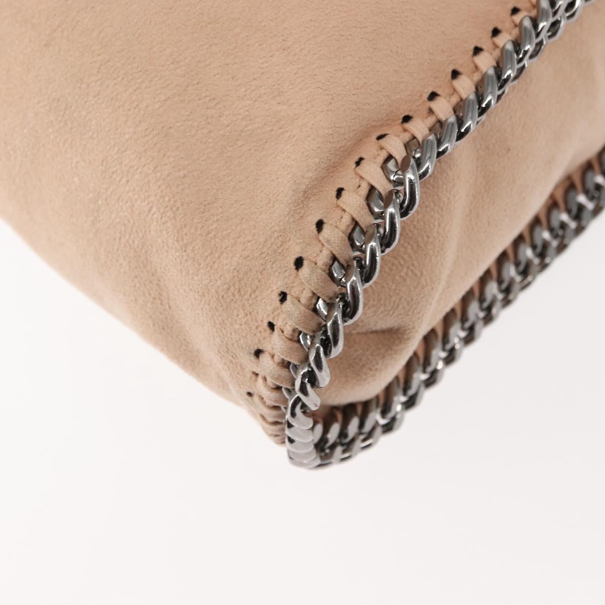Stella MacCartney Falabella Chain Shoulder Bag Suede Beige 234387 Auth 145512
