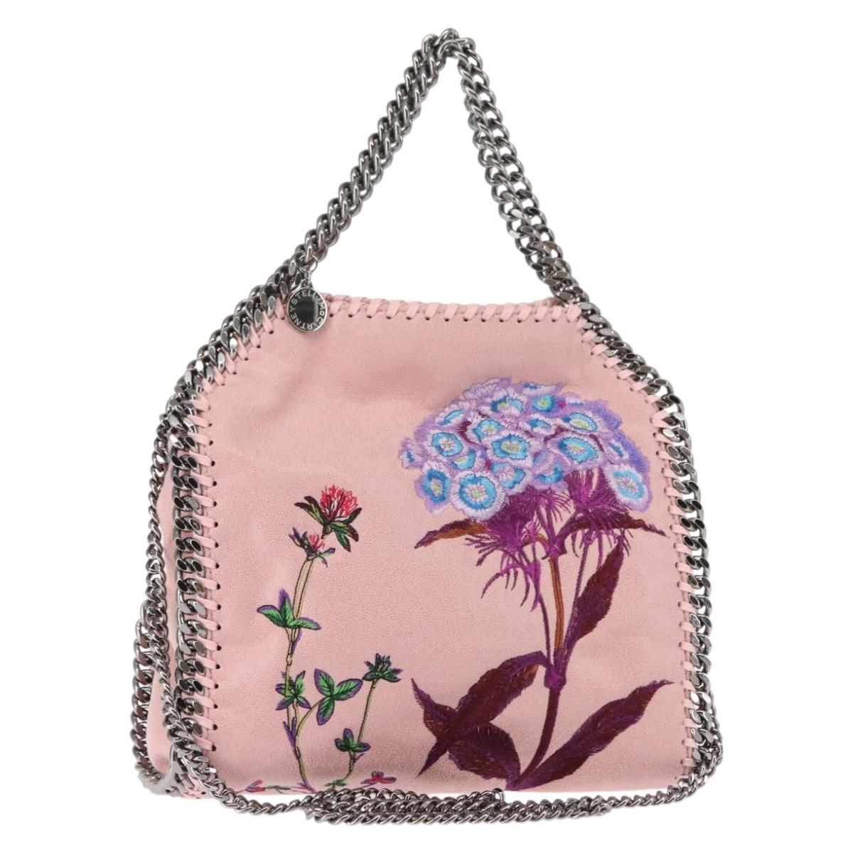 Stella MacCartney Falabella Chain Shoulder Bag Suede Pink 371223 Auth 145514