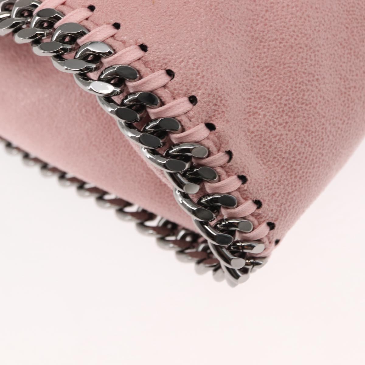 Stella MacCartney Falabella Chain Shoulder Bag Suede Pink 371223 Auth 145514