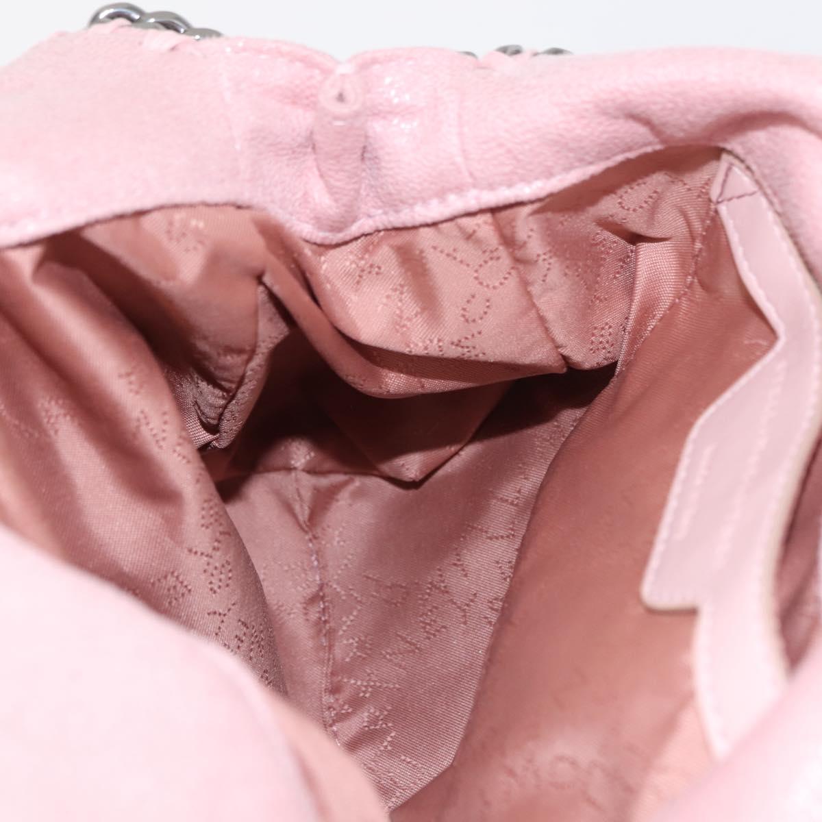 Stella MacCartney Falabella Chain Shoulder Bag Suede Pink 371223 Auth 145514