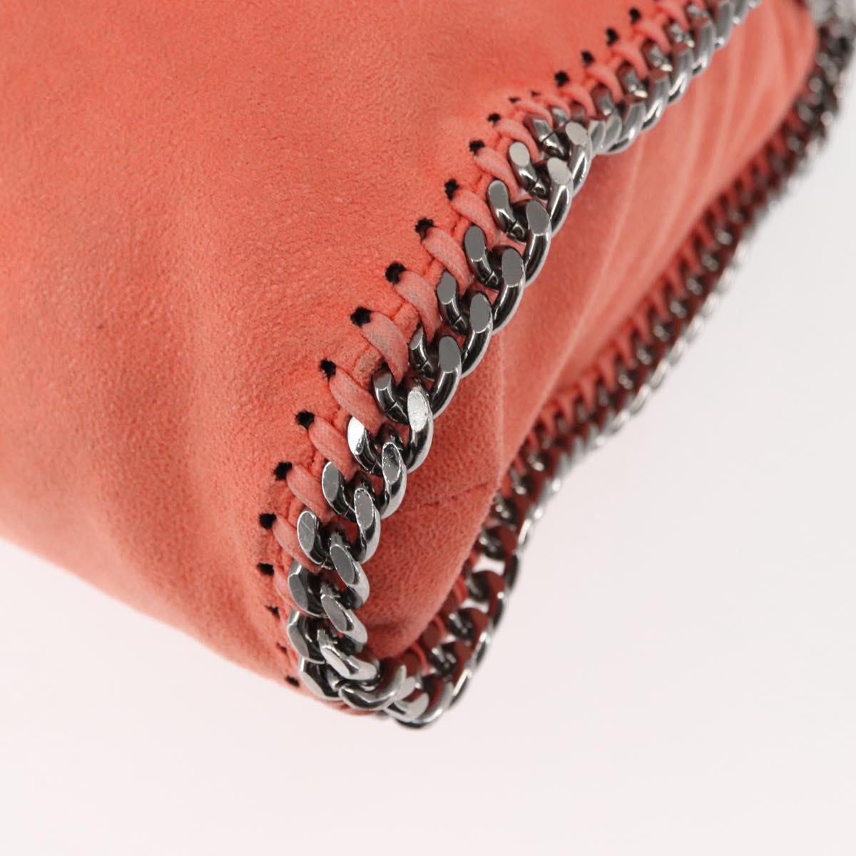 Stella MacCartney Falabella Chain Shoulder Bag Suede Orange 234387 Auth 145515