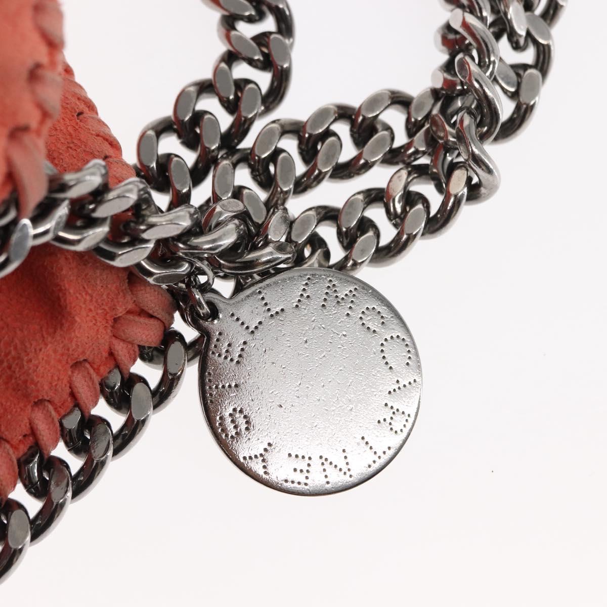 Stella MacCartney Falabella Chain Shoulder Bag Suede Orange 234387 Auth 145515