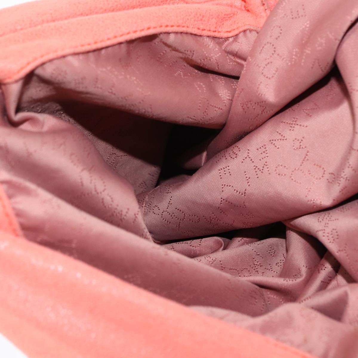 Stella MacCartney Falabella Chain Shoulder Bag Suede Orange 234387 Auth 145515