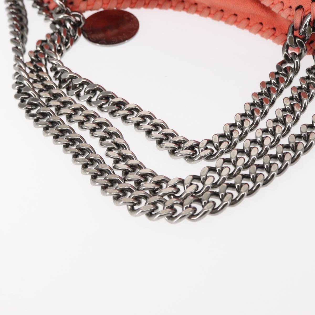 Stella MacCartney Falabella Chain Shoulder Bag Suede Orange 234387 Auth 145515