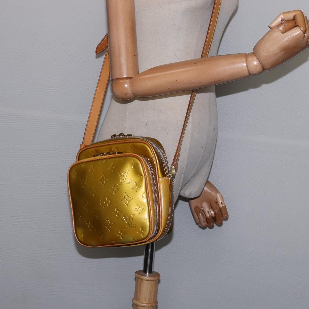 LOUIS VUITTON Monogram Vernis Wooster Shoulder Bag Gris M91036 LV Auth 145525