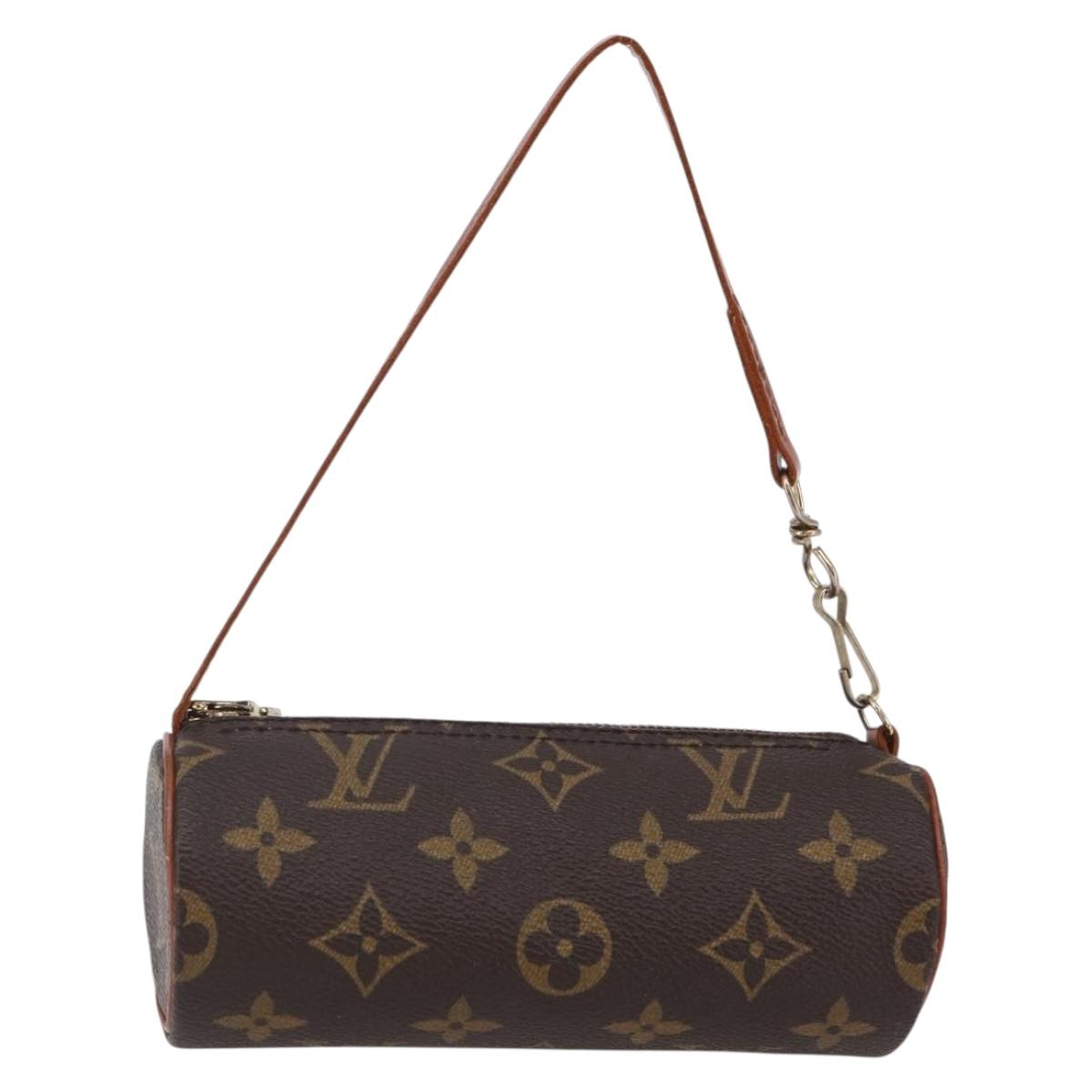 LOUIS VUITTON Monogram Papillon Pouch LV Auth 145526