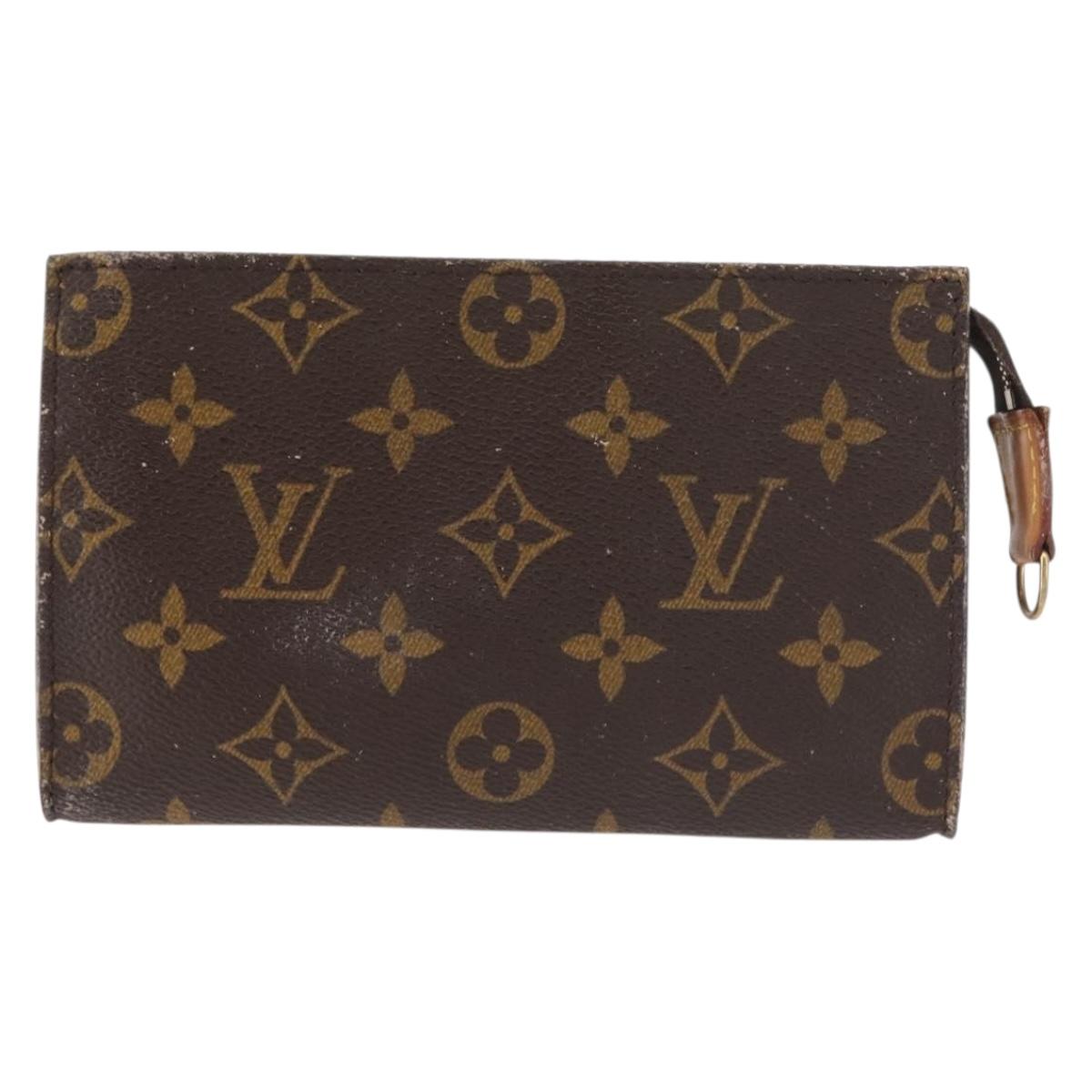 LOUIS VUITTON Monogram Bucket PM Accessory Pouch LV Auth 145529