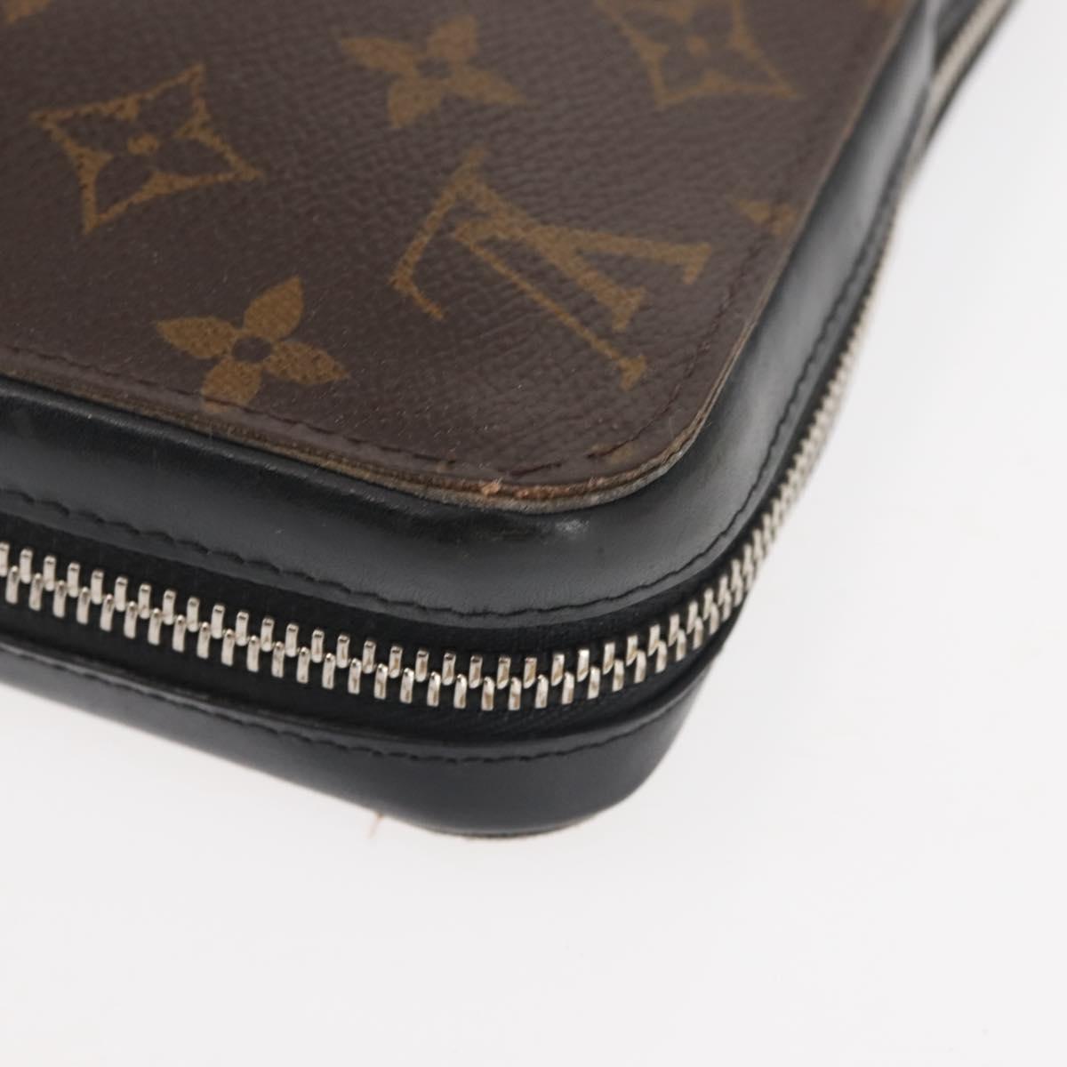 LOUIS VUITTON Monogram Macassar Zippy XL Long Wallet M61506 LV Auth 145534