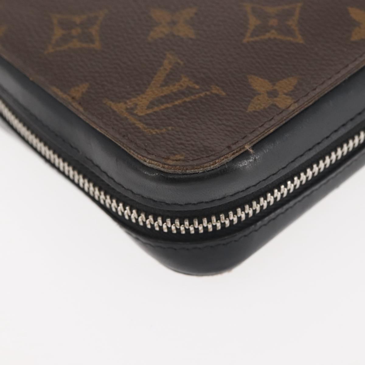 LOUIS VUITTON Monogram Macassar Zippy XL Long Wallet M61506 LV Auth 145534