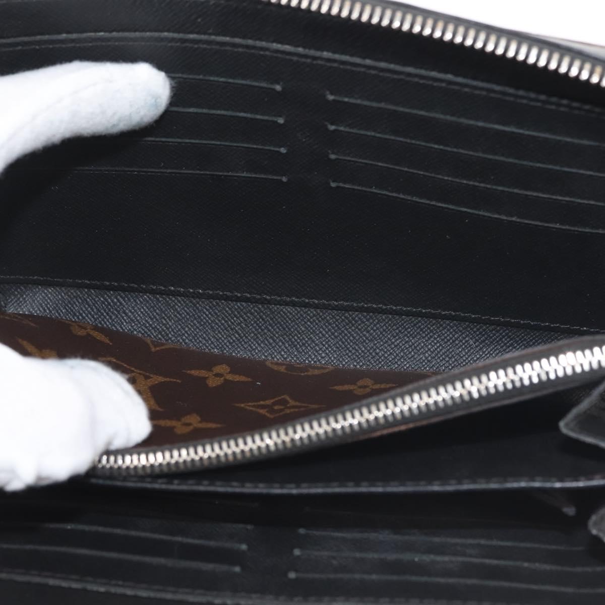 LOUIS VUITTON Monogram Macassar Zippy XL Long Wallet M61506 LV Auth 145534
