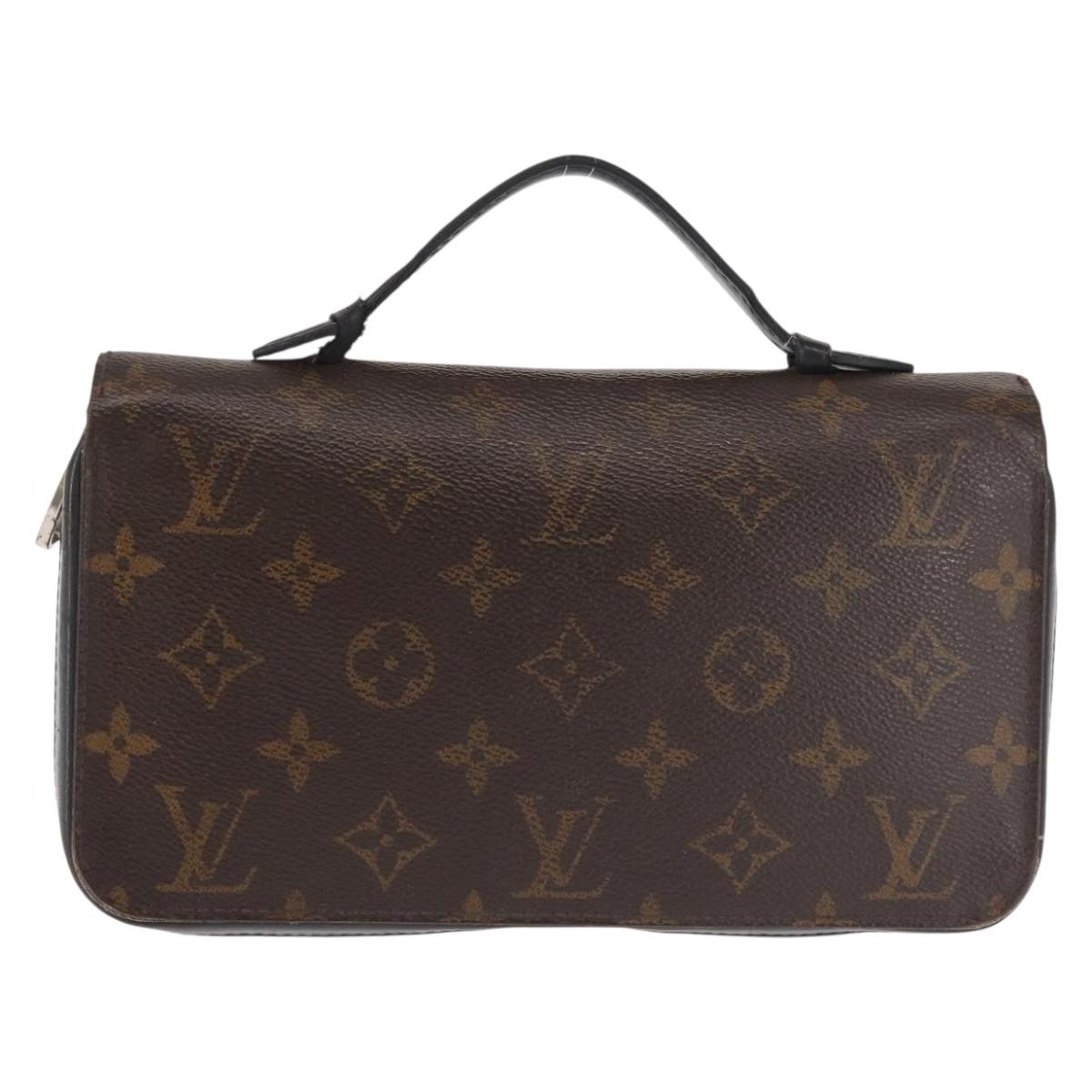 LOUIS VUITTON Monogram Macassar Zippy XL Long Wallet M61506 LV Auth 145534