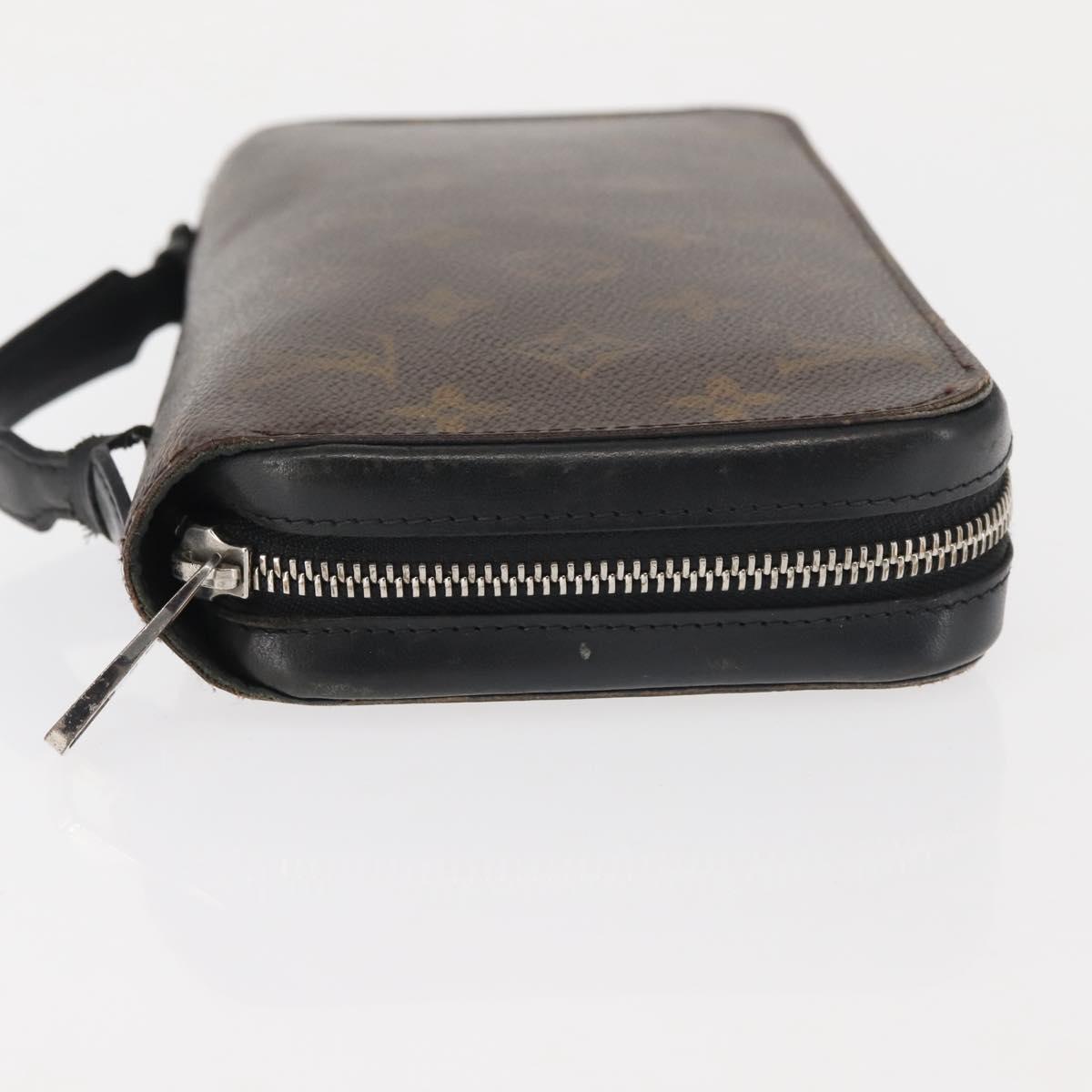 LOUIS VUITTON Monogram Macassar Zippy XL Long Wallet M61506 LV Auth 145534
