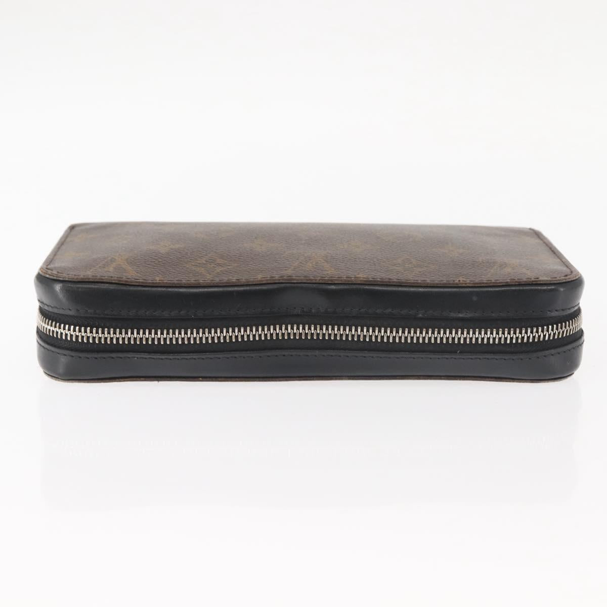 LOUIS VUITTON Monogram Macassar Zippy XL Long Wallet M61506 LV Auth 145534