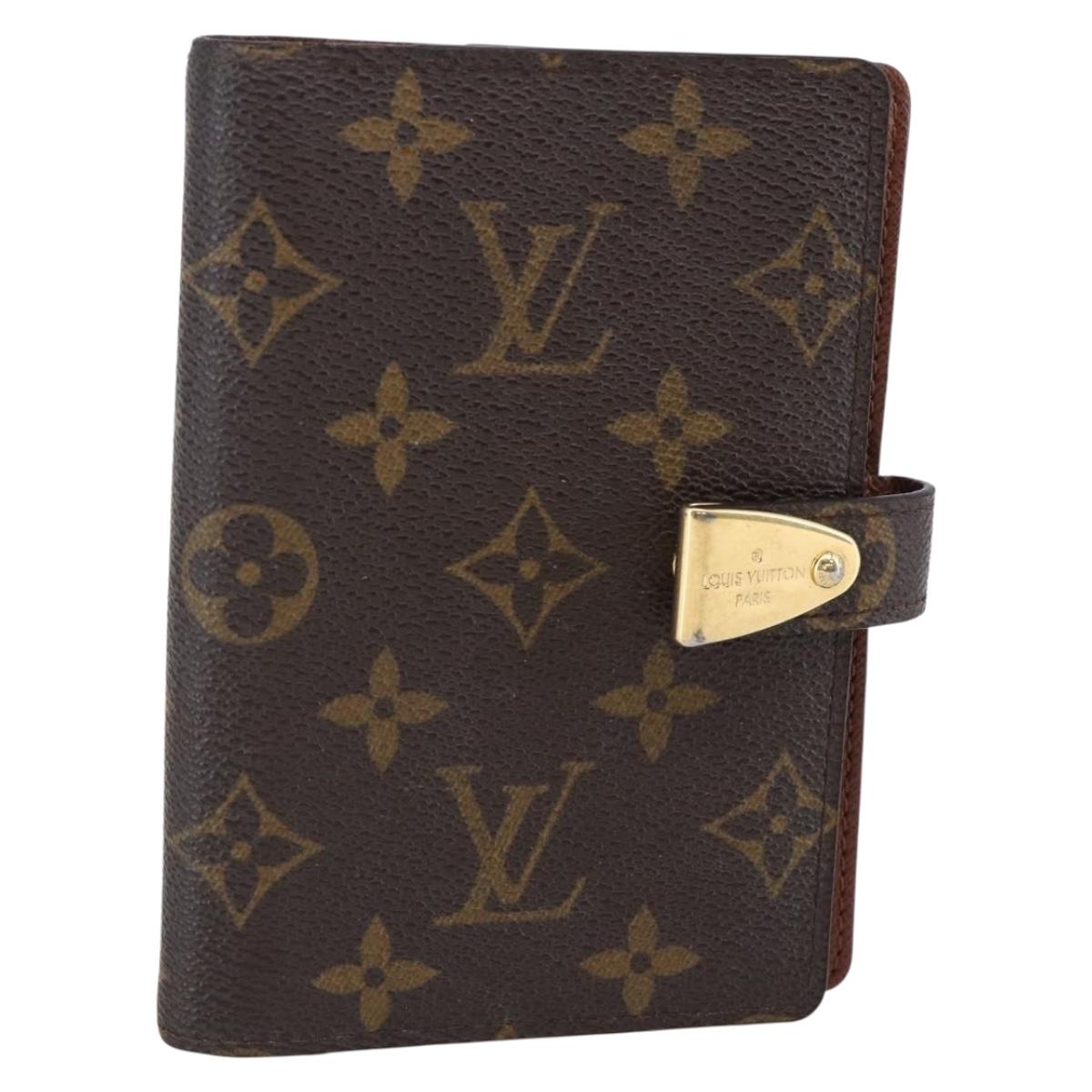 LOUIS VUITTON Monogram Agenda Partonaire PM Day Planner Cover R21029 Auth 145535