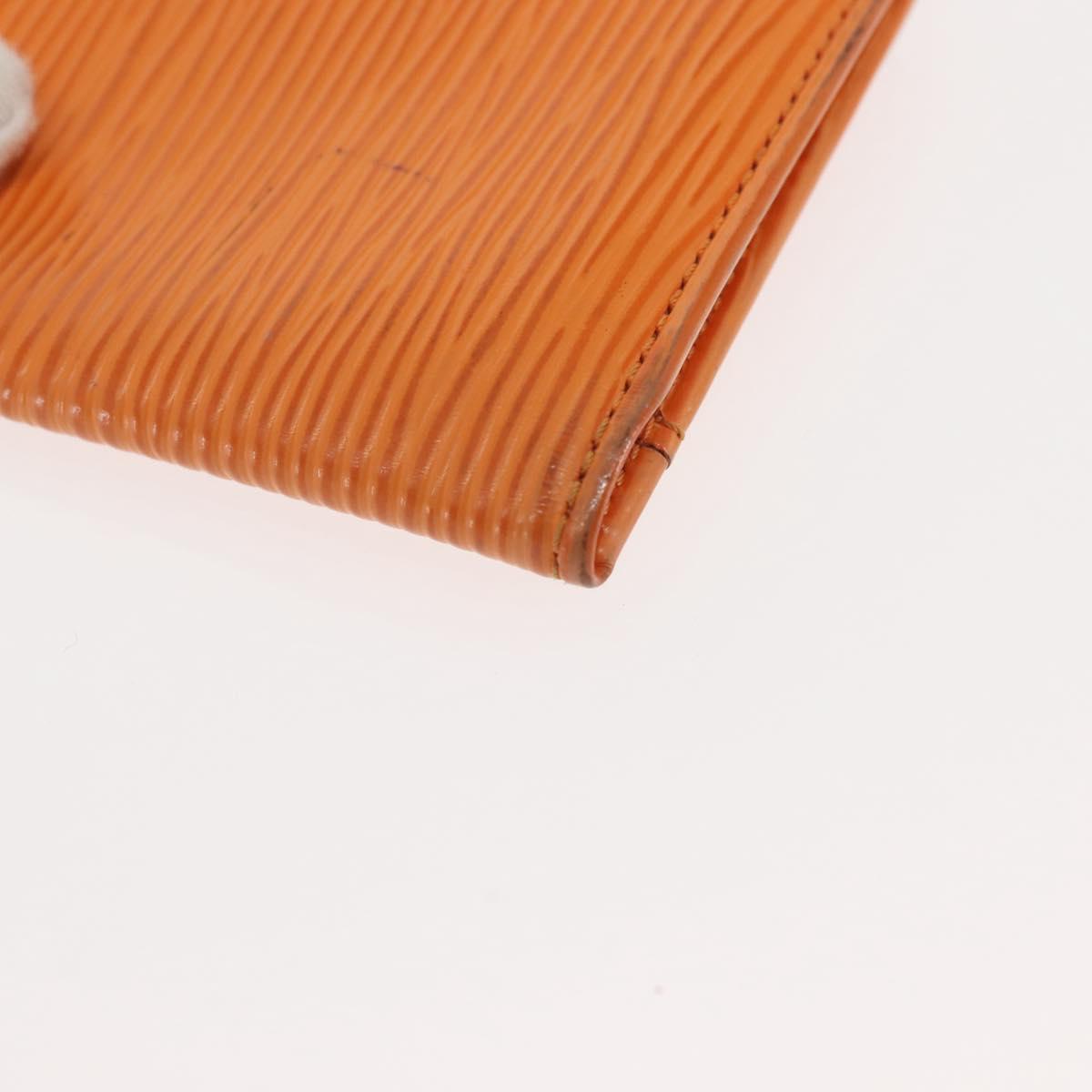 LOUIS VUITTON Epi Organizer De Poch Card Case Orange M6358H LV Auth 145541