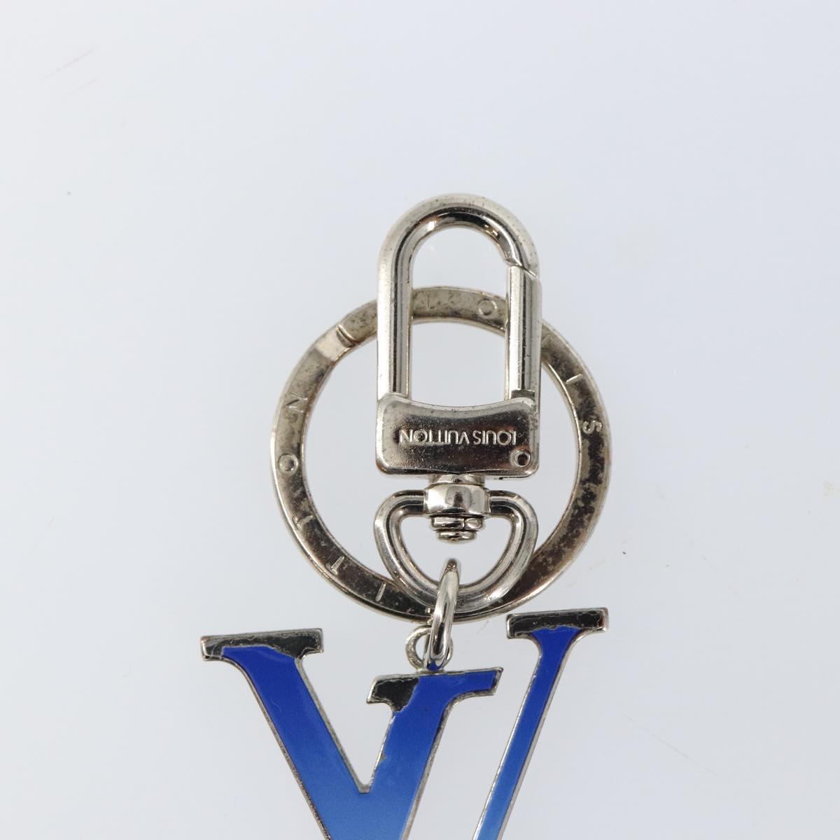 LOUIS VUITTON Porte Cles Gradient Charm metal Blue MP2789 LV Auth 145543