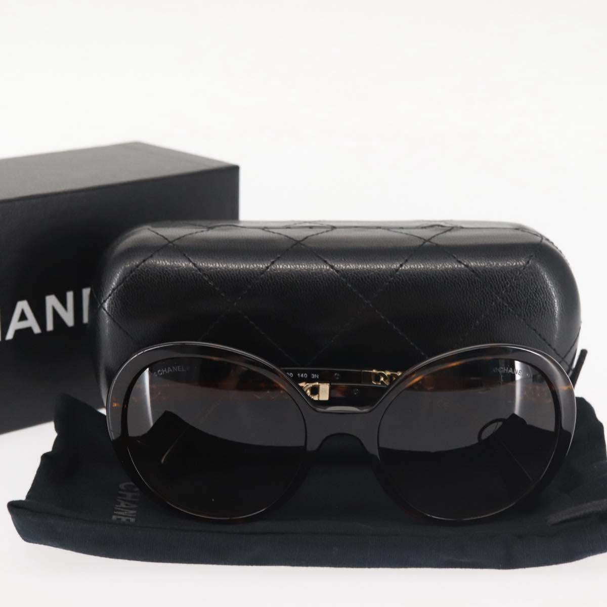 CHANEL Sunglasses plastic Brown CC Auth 145548