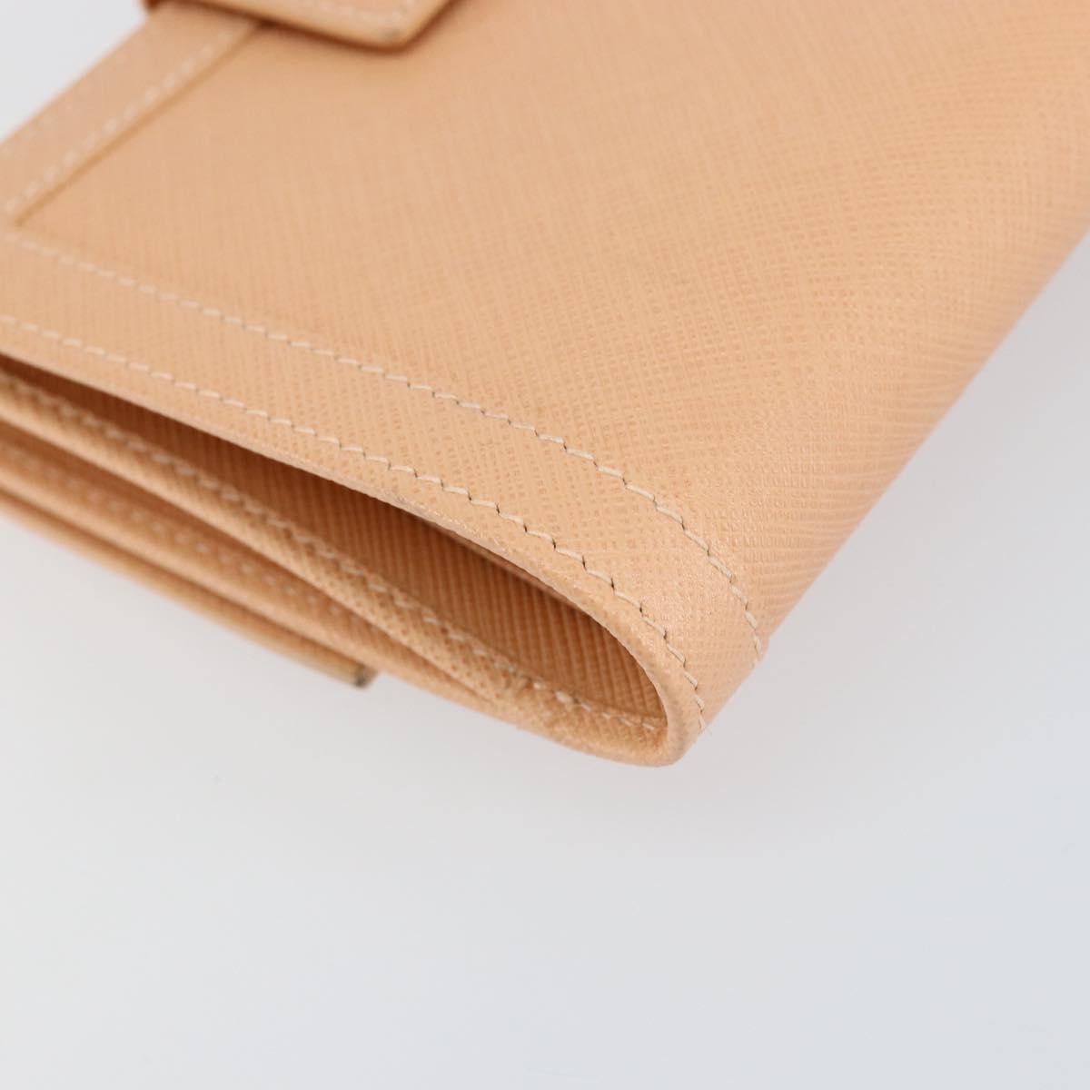 Salvatore Ferragamo Gancini Bifold Wallet Leather Pink Auth 145554