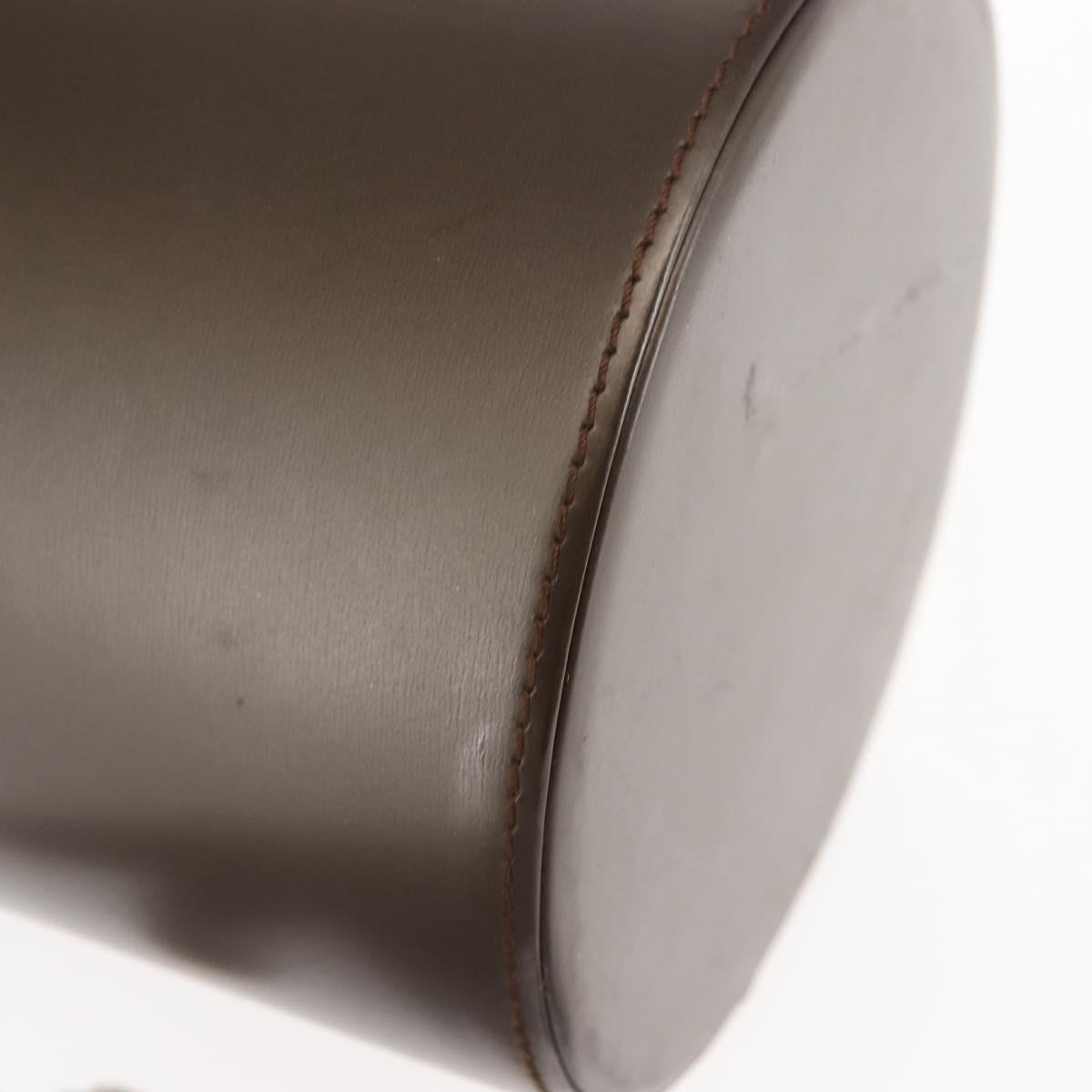 LOEWE Hand Bag Leather Brown Auth 145559