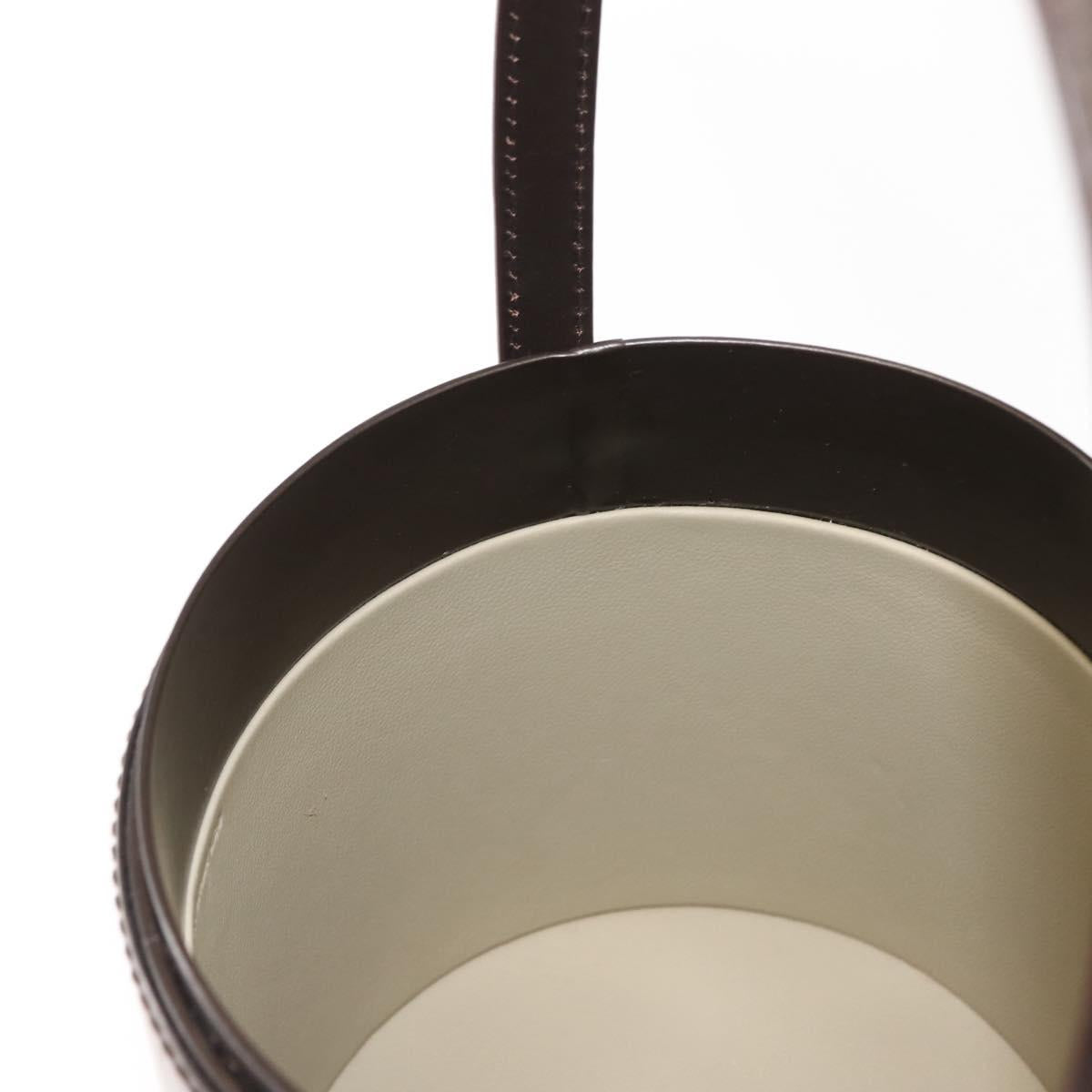 LOEWE Hand Bag Leather Brown Auth 145559