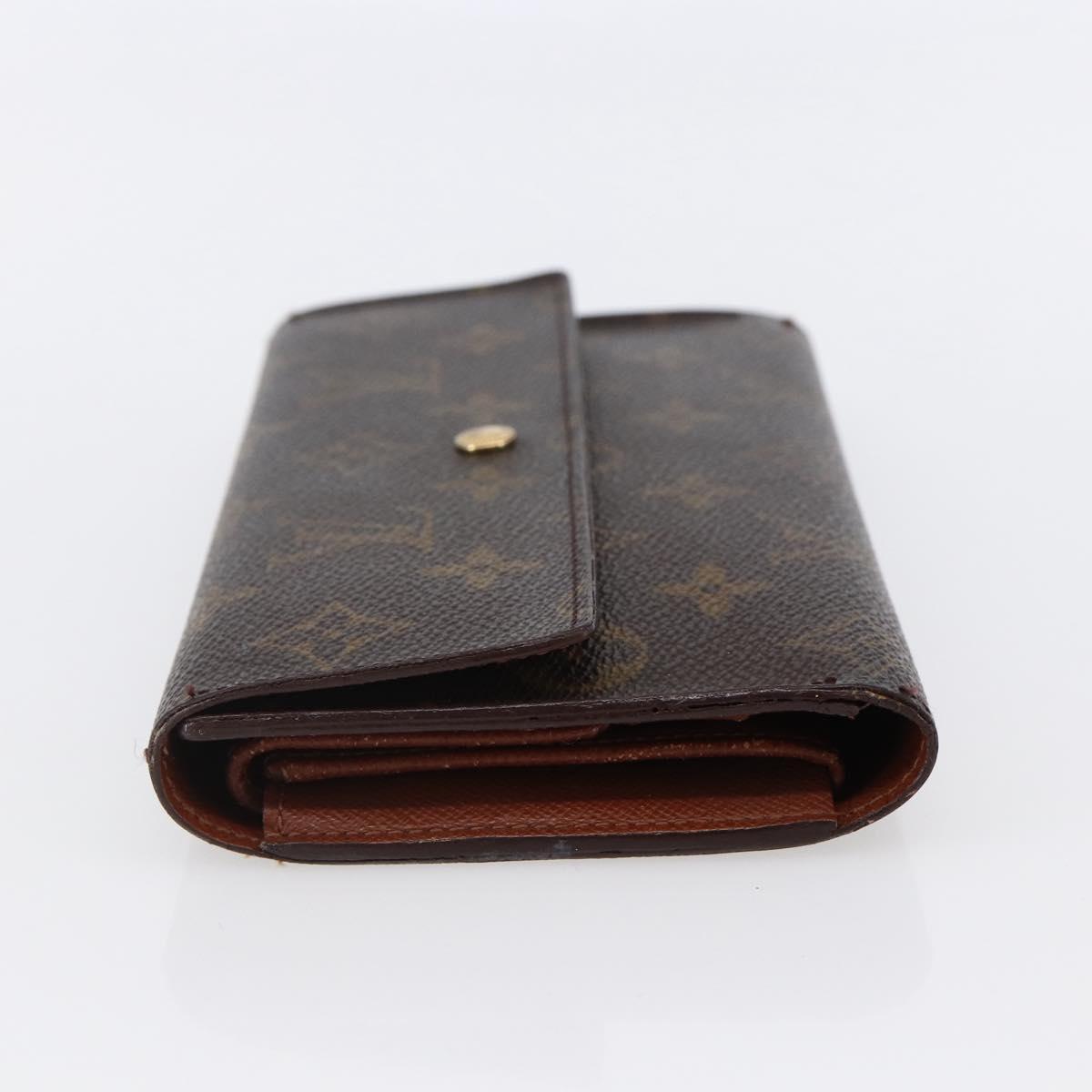 LOUIS VUITTON Monogram Portefeuille International Wallet M61217 Auth 145565