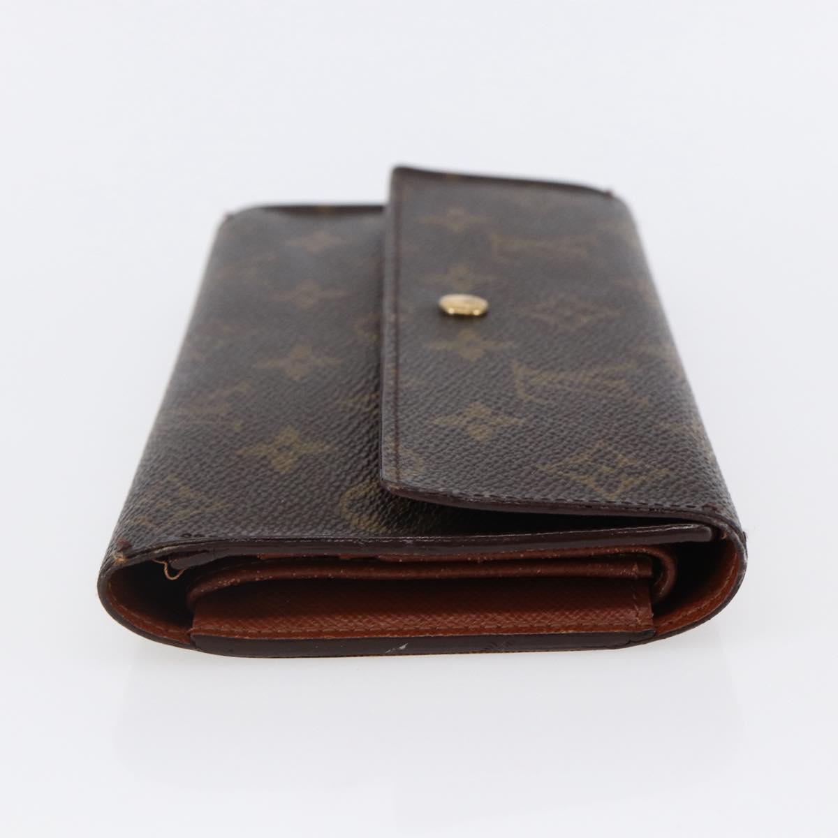 LOUIS VUITTON Monogram Portefeuille International Wallet M61217 Auth 145565