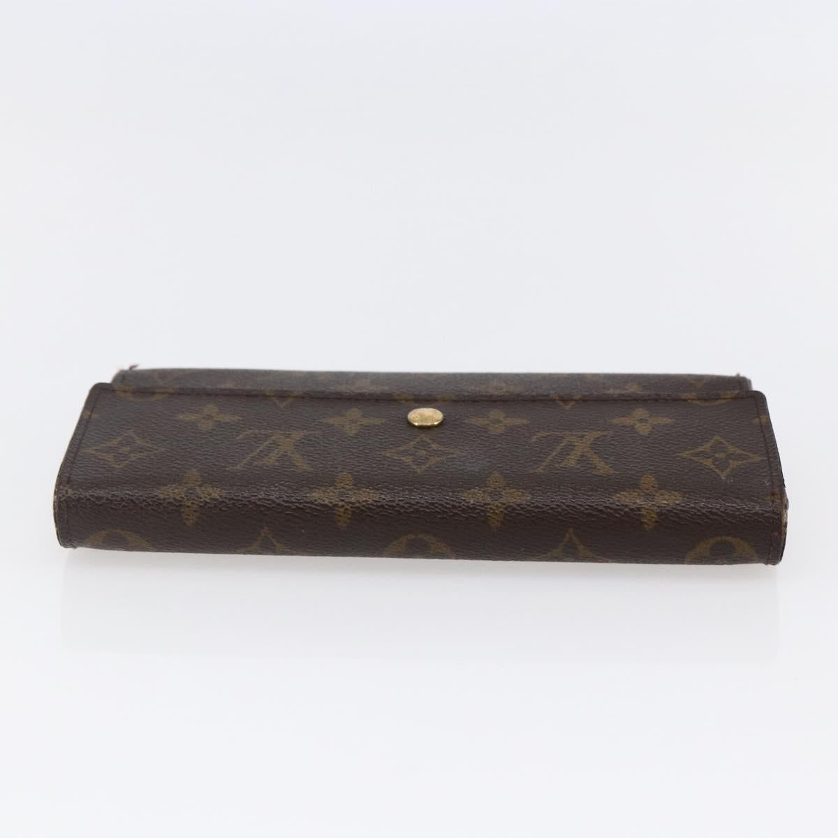LOUIS VUITTON Monogram Portefeuille International Wallet M61217 Auth 145565
