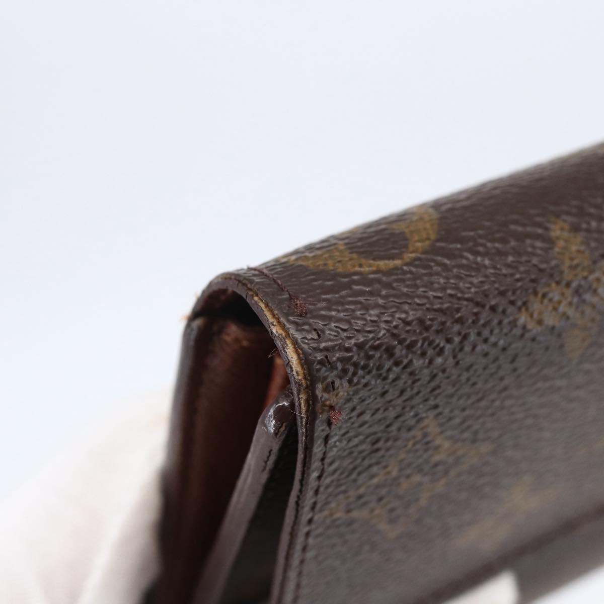 LOUIS VUITTON Monogram Portefeuille International Wallet M61217 Auth 145565